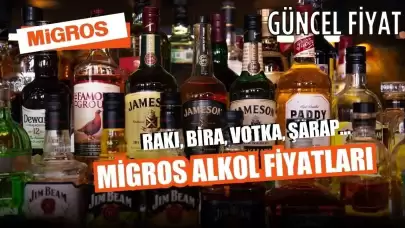 Migros Alkol Fiyatları 2025 Güncel: Rakı, Bira, Votka, Şarap ve Şampanya Fiyatı
