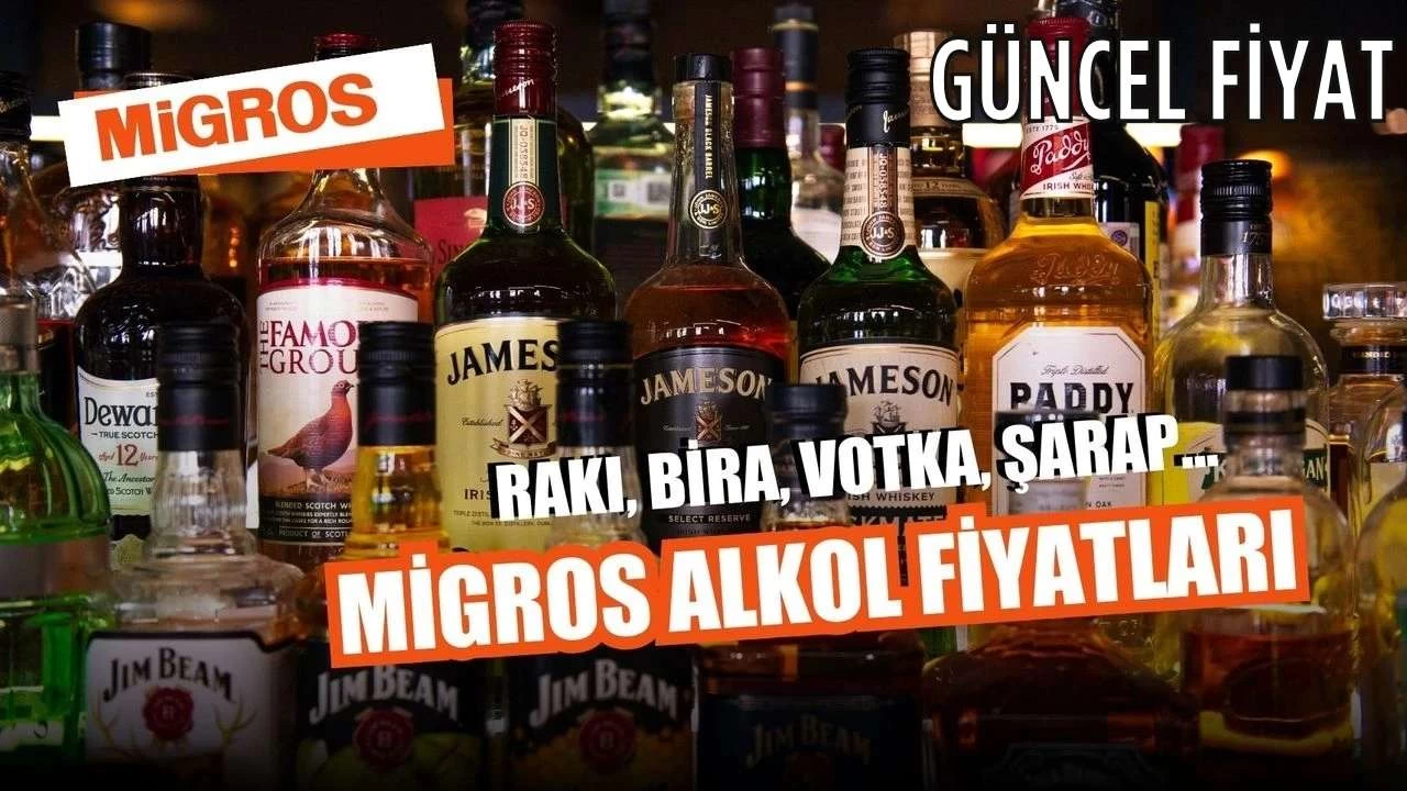 Migros Alkol Fiyatları 2025 Güncel: Rakı, Bira, Votka, Şarap ve Şampanya Fiyatı